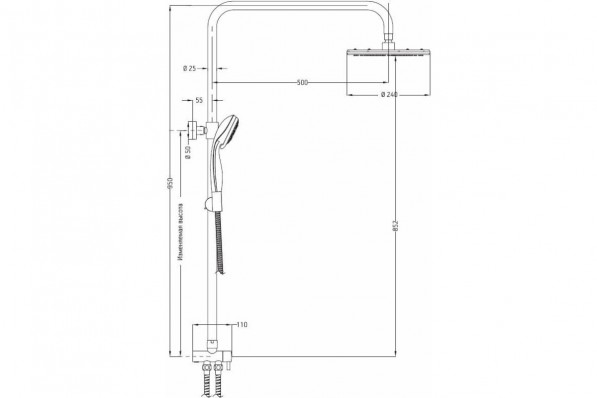 ДУШЕВОЙ ГАРНИТУР ESKO ST950