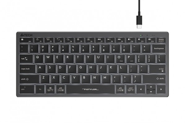 Клавиатура A4Tech Fstyler FX61 серый