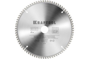 Диск пильный по алюминию (36953-300-30) KRAFTOOL Multi Material, 300 х 30 мм, 80Т