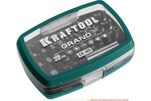 Набор бит Kraftool  GRAND-32, 32 предмета, Cr-Mo, KRAFTOOL 26083-H32