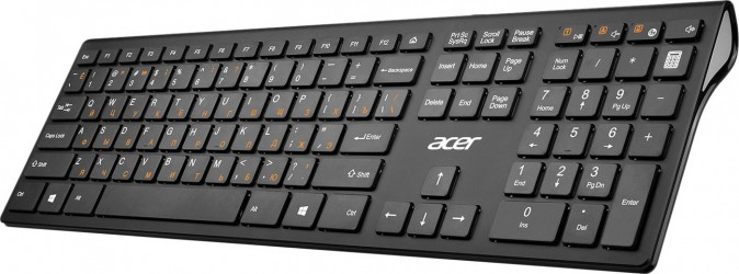 Комплект (клавиатура+мышь) Acer OKR030, USB, беспроводной