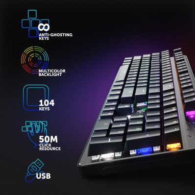 Клавиатура Oklick 970G Dark Knight