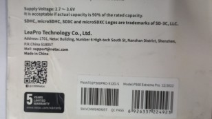 Карта памяти NeTac NT02P500PRO-512G-S P500 Extreme Pro