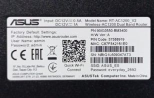 Wi-Fi роутер ASUS RT-AC1200 V2