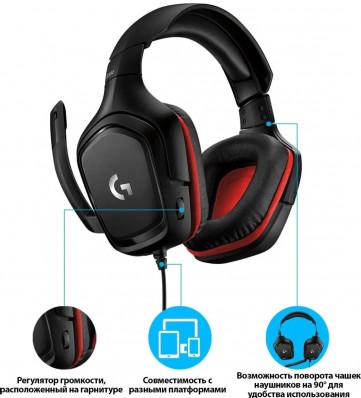 Гарнитура игровая Logitech G332  Leatherette