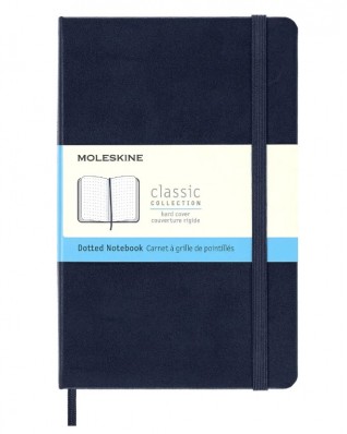 Блокнот Moleskine CLASSIC QP053B20 Medium 115x180мм 208стр., пунктир, твердая обложка, синий