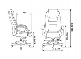 Кресло офисное Бюрократ T-9923WALNUT