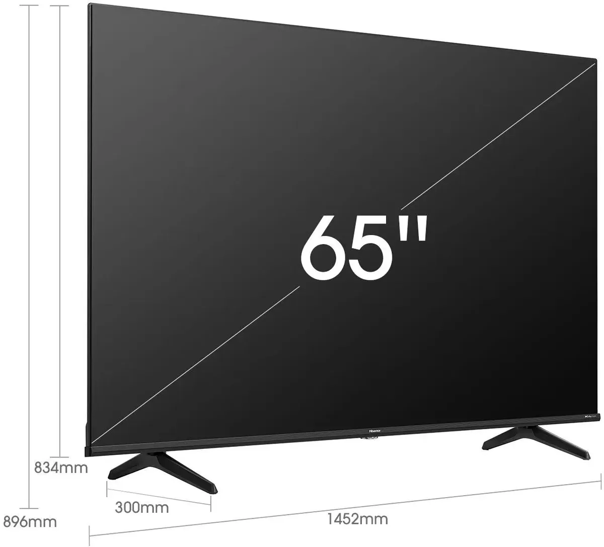 65" Телевизор Hisense 65E7HQ черный