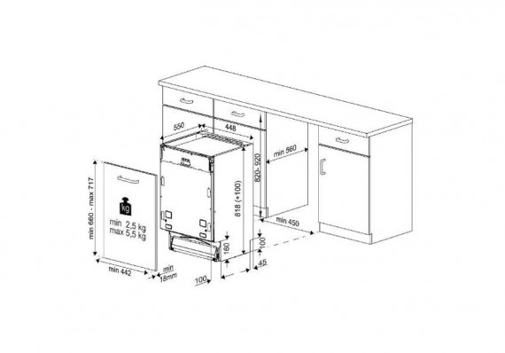 Посудомоечная машина Indesit DIS 1C69 B