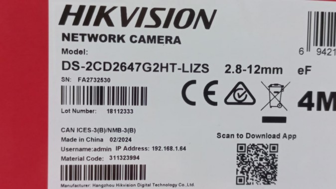 Камера  Hikvision DS-2CD2647G2HT-LIZS (2.8-12mm)