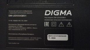 55" Телевизор Digma DM-LED55UQB31