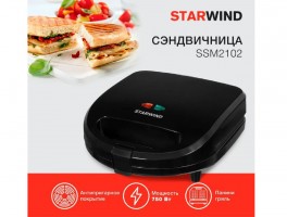 Сэндвичница Starwind SSM2102 черный