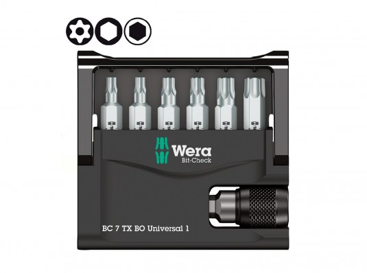 Набор бит Wera Bit-Check 7 TX BO Universal 1 056158