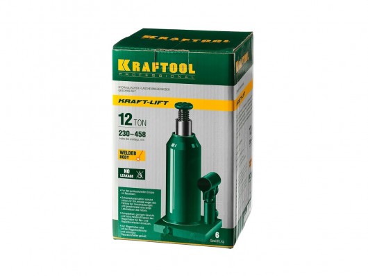 Домкрат бутылочный 12т Kraftool Kraft-Lift 43462-12