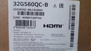 31.5" Монитор LG UltraGear 32GS60QC-B