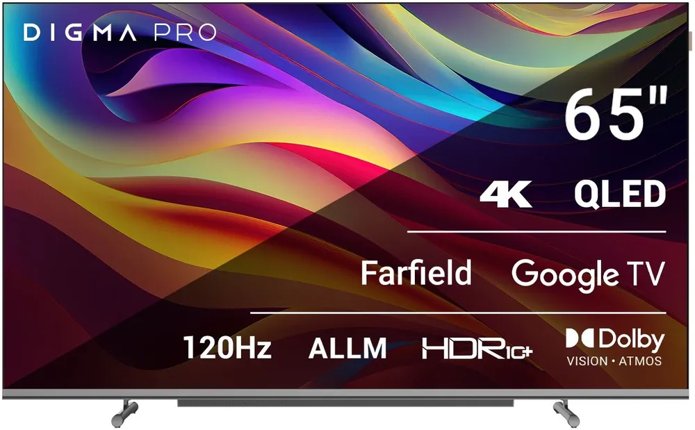 Телевизор QLED Digma Pro 65" QLED 65L