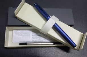 Ручка роллер Parker IM Monochrome T328 (CW2172965) Blue PVD F черн.