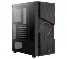 Корпус Aerocool Menace Saturn FRGB-G-BK-v1 черный без БП