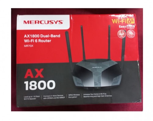 MERCUSYS Маршрутизатор MR70X AX1800 Двухдиапазонный Wi-Fi 6 роутер