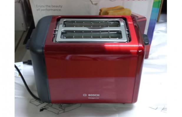 Тостер Bosch TAT3P424 970Вт красный/черный