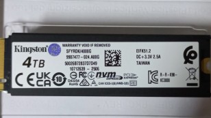 SSD жесткий диск M.2 2280 4TB SFYRDK/4000G KINGSTON