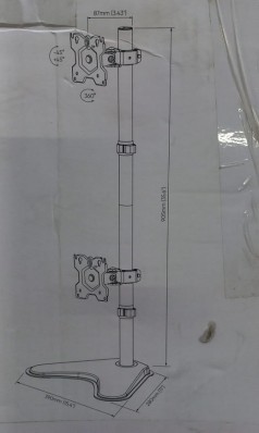 _Кронштейн для мониторов Onkron D208FS черный 13"-32" макс.1