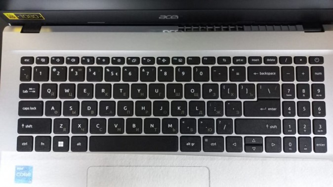 Ноутбук ACER Aspire 3 15.6 A315-59-39S9 QWERTY Silver (NX.K6TEM.004 W) ПИ