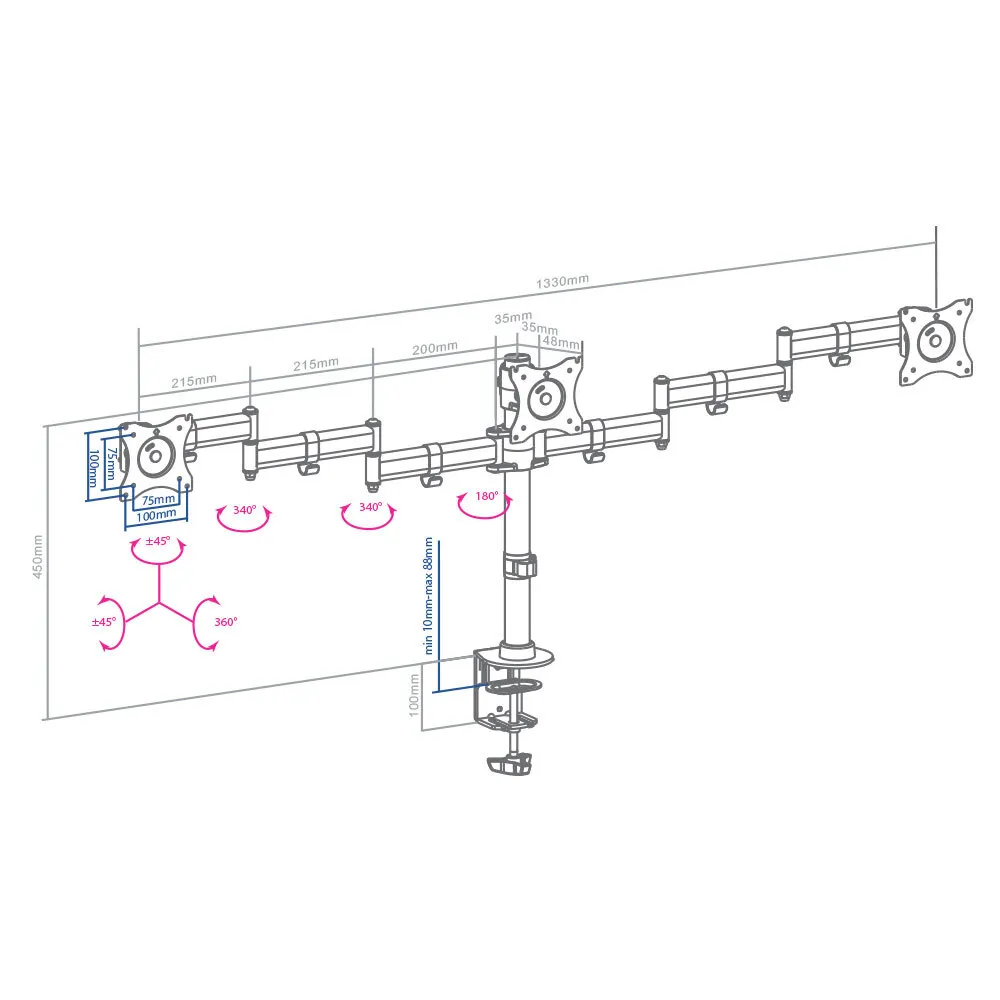 Кронштейн для мониторов Arm Media LCD-T15