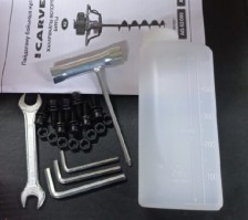 Мотобур Carver AG-52/000 бытовой 2-х такт. 1400Вт 1.9л.с.