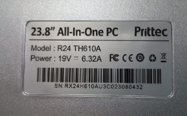 Платформа моноблока Prittec R24-ASUS H610 MB