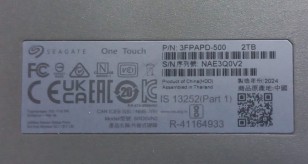 Жесткий диск внешний Seagate 2.5" 2TB One Touch Black STKY2000400 USB 3.2 Gen1 Type-A