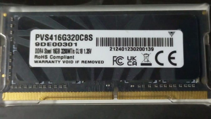 Память DDR4 16Gb 3200MHz Patriot PVS416G320C8S
