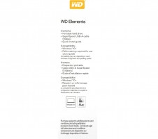 Внешний диск HDD WD Elements Portable WDBUZG0010BBK-WESN