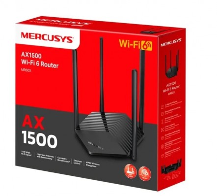 Маршрутизатор MERCUSYS MR60X Dual-Band Wi-Fi 6 Router