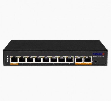 Коммутатор Trassir TR-NS1110-120-8POE неуправляемый