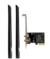 Сетевой адаптер WiFi D-Link DWA-582/RU DWA-582 PCI Express (ант.внеш.съем) 2ант.