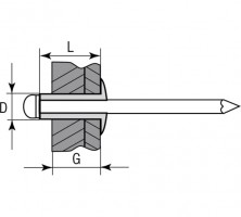 Стальные заклепки KRAFTOOL Steel