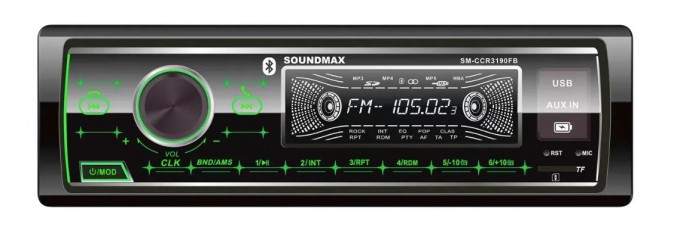 Автомагнитола Soundmax SM-CCR3190FB 1DIN 4x50Вт